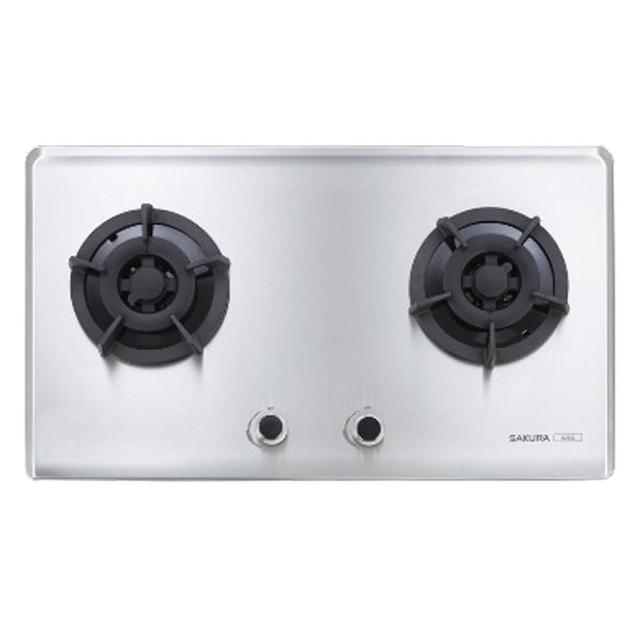 【SAKURA 櫻花】二口不鏽鋼小面板易清檯面爐(G2522S 原廠保固服務 基本安裝)