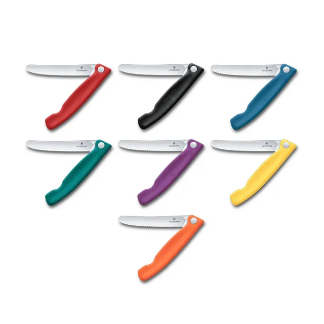 【VICTORINOX 瑞士維氏】Swiss Classic 折疊式蕃茄刀(鋸齒11cm)