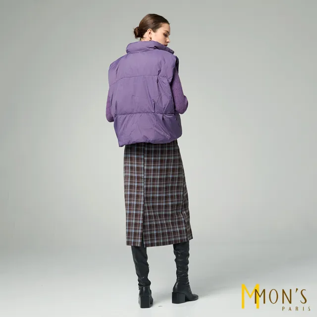 【MON’S】英倫風格紋鉛筆裙