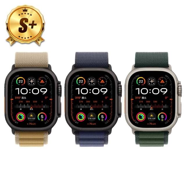 【Apple】S+級福利品 Apple Watch Ultra 2 2024 GPS+行動網路 49mm(鈦金屬錶殼搭配越野錶環)