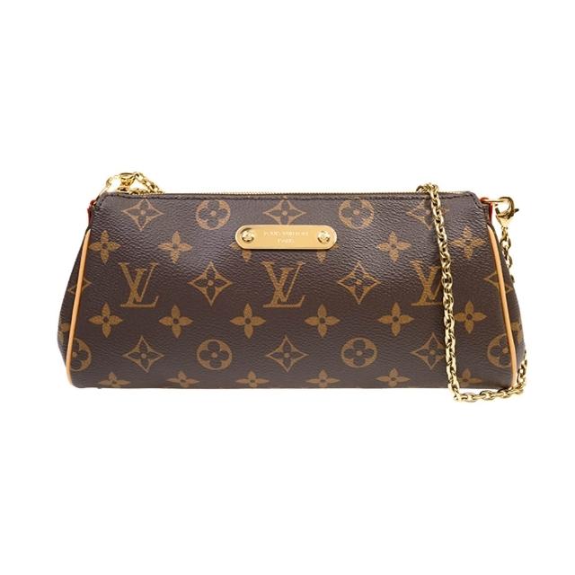 LV LOUIS VUITTON路易威登 M13567 Pochette Eva 鏈帶手拿肩背包 高階時尚的LV Pochette Eva鏈帶手拿肩揹包,以經典Monogram系列為設計靈感,結合優雅的棕色與咖啡色選擇,展現歐系精品風格。採用高品質帆布與皮革材質,適合日常搭配與收藏,是追求品味與實用性的理想選擇。