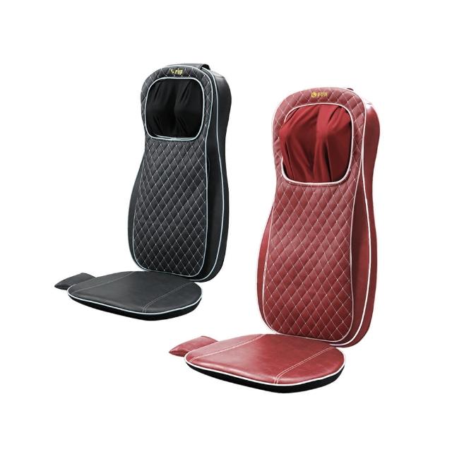 【FUJI】巧折行動按摩背墊 FG-238(按摩椅墊;肩頸按摩;腰背按摩;溫熱揉捏)