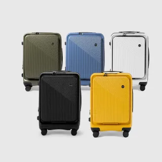 【Dreamin】20吋 前開式 行李箱 登機箱 輕量 可加大 防爆 日本Hinomoto靜音輪(多色任選)