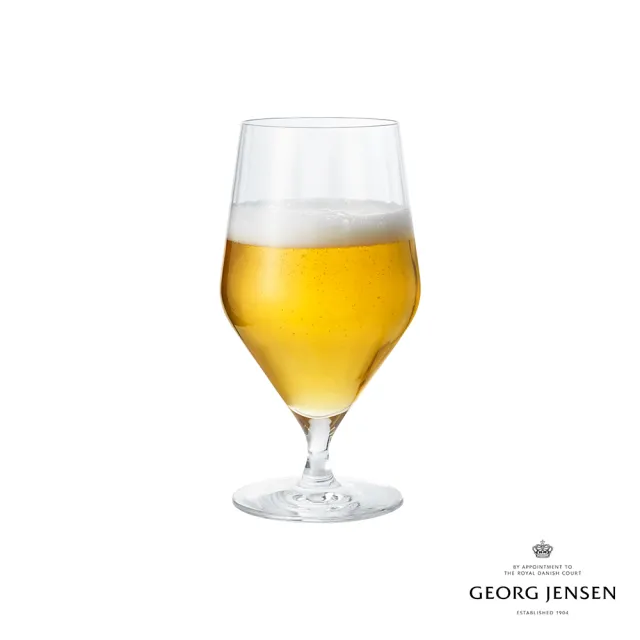 【Georg Jensen 喬治傑生】BERNADOTTE 啤酒杯 6件套(水晶玻璃)