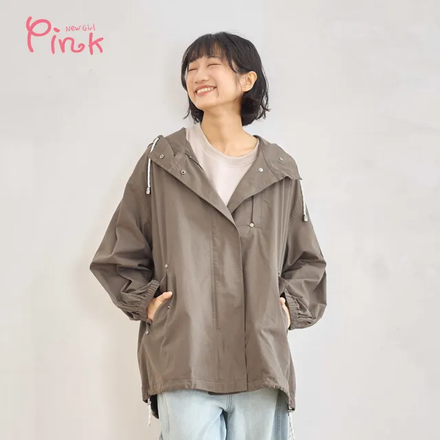 【PINK NEW GIRL】日系輕量風衣外套 Z1706AD