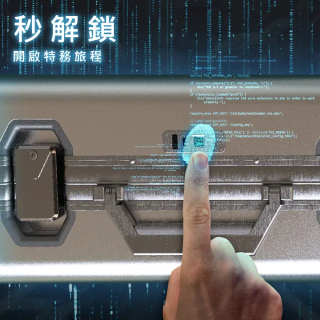 【德國TAIKING 超值組合】20吋+29吋 TAIKING鈦金屬包角/鋁鎂合金/智能指紋解鎖行李箱/旅行箱(買2贈10)