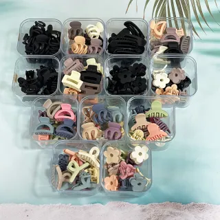 【卡樂熊】基本瀏海夾盒裝造型髮夾/小抓夾(盒裝髮夾鯊魚夾)