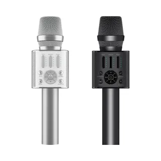 【GIGASTONE 立達】2入組 無線藍牙5.0麥克風 KM-8500(內建喇叭/TWS雙人歡唱/八種混音/原伴唱/唱歌APP/手機)