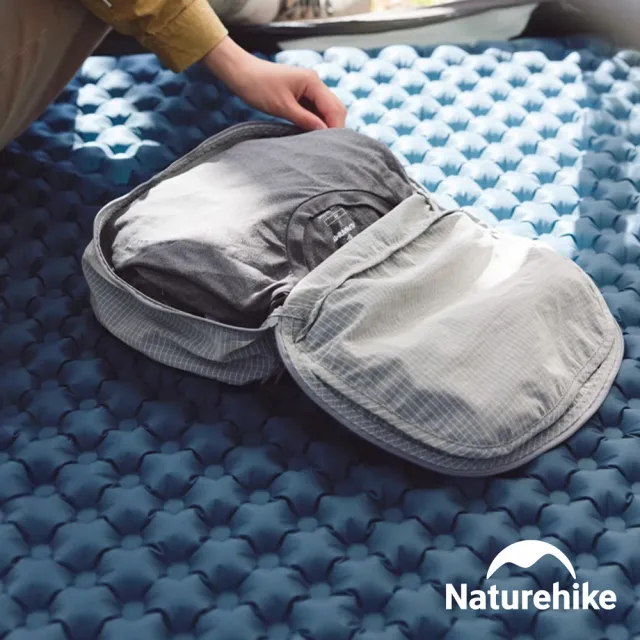 【Naturehike】戶外露營 雲倉衣物分類收納袋3件組 冷灰 XB011(台灣總代理公司貨)