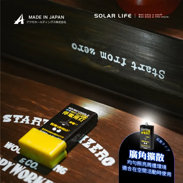 AQUMO CANDLE 日本製防災水滴燈/套裝5入組 水光燈避難包 水點燈水蠟燭 防災停電 緊急照明 颱風地震