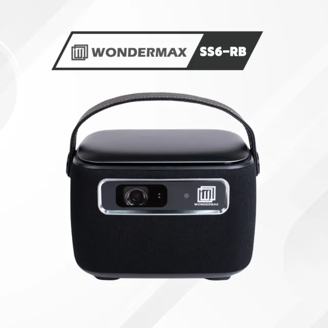 【WONDERMAX】SS6-RB 高亮度智慧型投影機(投影機、露營、辦公、PPT、報告、遊戲、投影)