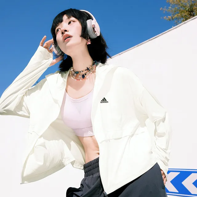 【adidas 愛迪達】防曬連帽外套 抗 UV 女 IT2487
