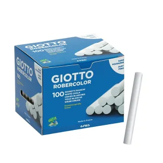 【義大利GIOTTO】無毒環保粉筆-校園白色100入(抗敏感 少灰 安全)