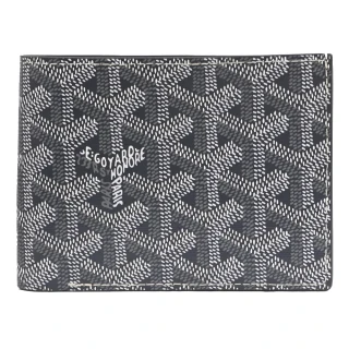 【GOYARD 高雅德】Victoire 經典標誌印花撞色對折雙層8卡短夾(灰)