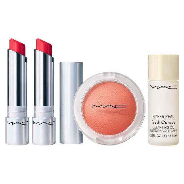 【M.A.C】超漾光幻色酷甜組(超漾光幻色嫩唇凍任選色x2/超漾光持色奶凍腮紅)