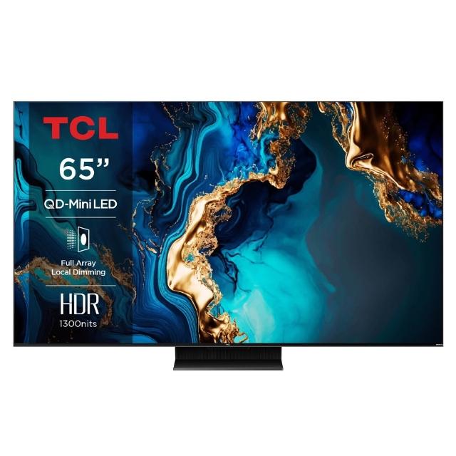 【TCL】58H快配★65型 4K QD Mini LED 144Hz Google TV 量子智能連網液晶顯示器-基本安裝(65QM8B)