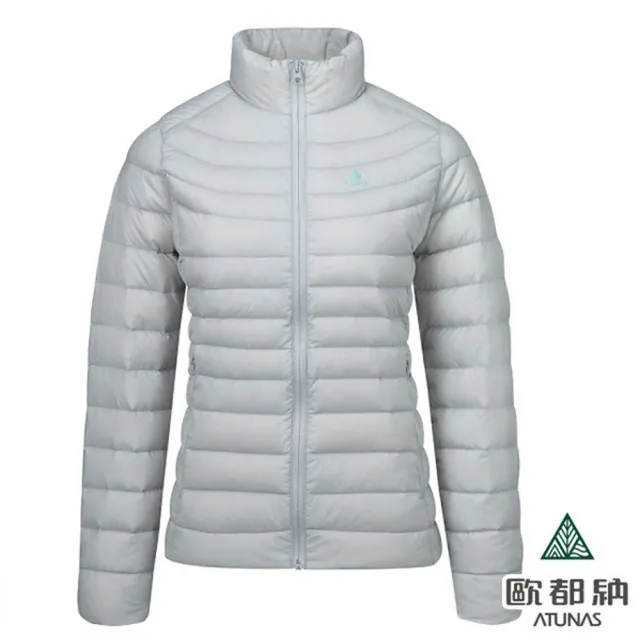 【ATUNAS 歐都納】女 KEEP WARM 輕量羽絨外套.夾克.風衣.大衣/輕羽絨(A6GAGZ04W 石灰)
