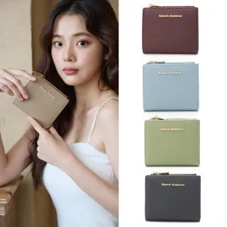 【金安德森】Enid 經典壓釦式短夾(多色任選)