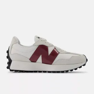 【NEW BALANCE】327 女鞋 休閒鞋 運動鞋 白 酒紅 麂皮 B楦 NB(WS327JWC)