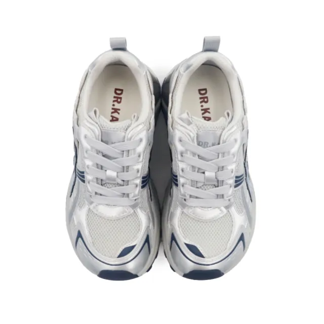 【DK 高博士】舒適流線厚底運動休閒鞋 63-5081 共兩色 銀色 粉紅