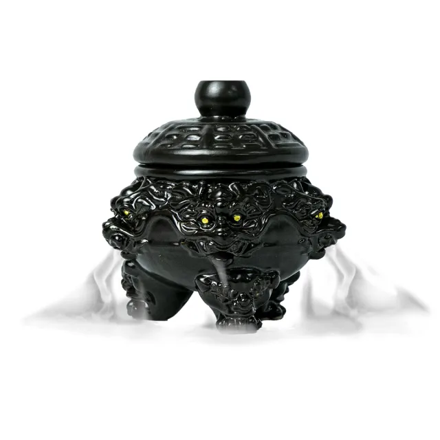 【菩提居】五方龍神三足鼎立爐*1個(掌管龍脈氣運)-淨身-中元普渡-保平安