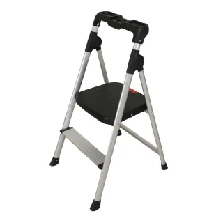 【百鈴】鋁製輕便大踏板二階梯(工作梯/工具梯/維修/承重梯/階梯/爬梯/凳子/高階梯/踏板)