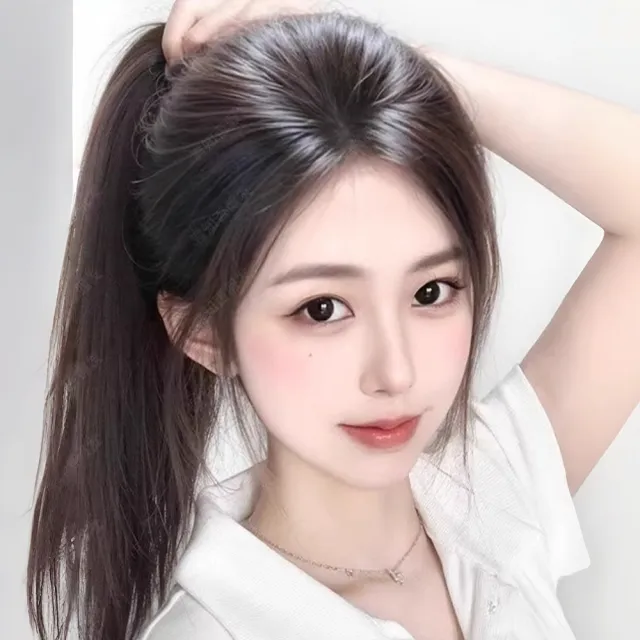 【LEESA】瀏海假髮\真髮假髮\魔術貼假髮\女生假髮\頭頂補髮片\假髮\髮片\補髮片\無痕假髮片\瀏海