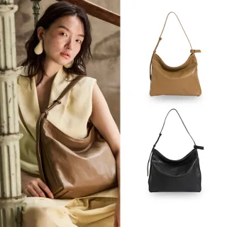 【ZODENCE 佐登司】MURIEL植鞣真皮極簡個性HOBO肩背包(多色/新品)