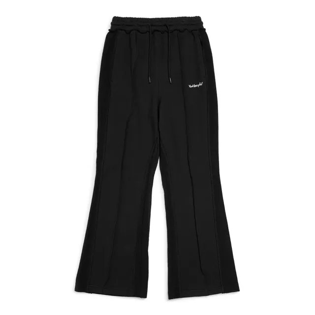 【Mark Gonzales】女裝 MG LOGO 拼接休閒長褲-黑色