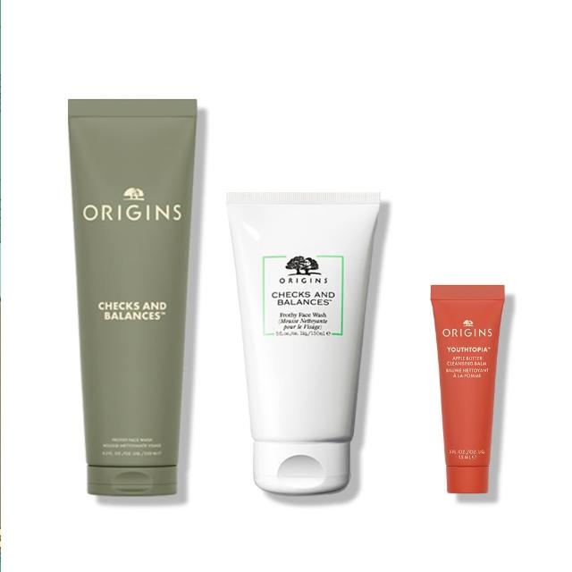 【ORIGINS 品木宣言】一舉兩得慕絲1+1組(潔面慕絲250ml+150ml/專櫃洗面乳/洗面慕絲/綿密泡泡/雙11限定)
