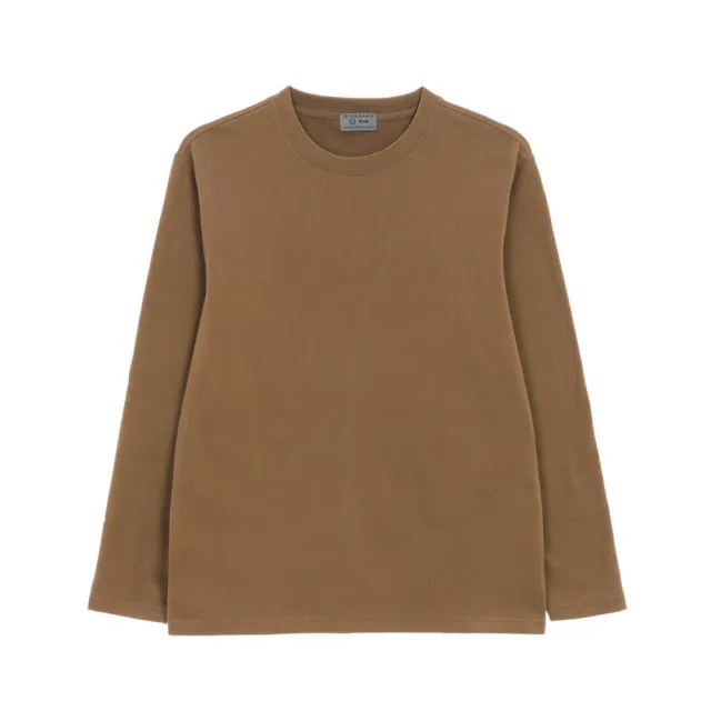 【GIORDANO 佐丹奴】男裝雙面磨毛長袖上衣 New Preppy系列(54 地球綠)