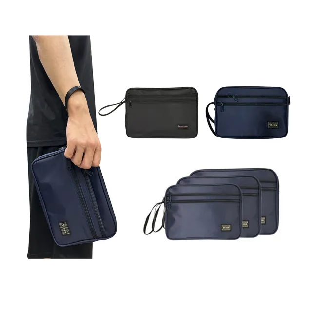 【SNOW.bagshop】雙11 12吋 手拿包 扁型 簡易 主袋內二隔層 台灣製 高單數防水尼龍布)
