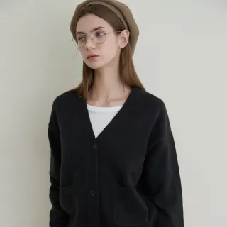 【GIORDANO 佐丹奴】女裝V領毛衣外套(多色任選)