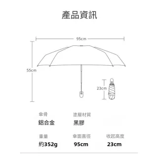 【TWBUY 台灣好購】五折迷你自動傘 折疊黑膠晴雨傘 兩用迷你便攜(小巧晴雨二用自動折傘)