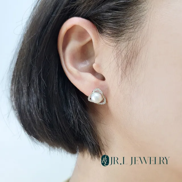 【JR.L金瑞利珠寶】年終慶 天然珍珠 2.5-8MM 純銀925珍珠耳環(貼耳式系列C)
