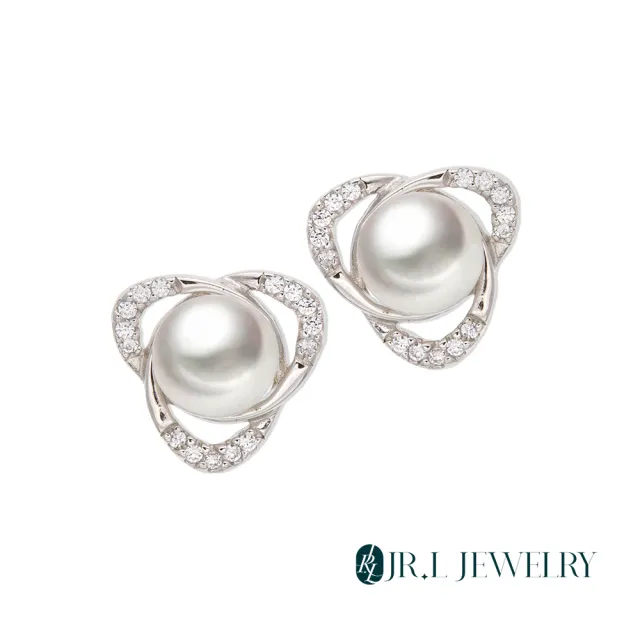 【JR.L金瑞利珠寶】年終慶 天然珍珠 2.5-8MM 純銀925珍珠耳環(貼耳式系列C)