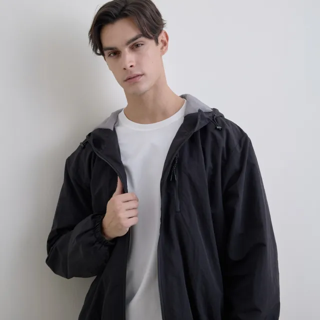 【GIORDANO 佐丹奴】男女裝防潑水刷毛連帽外套(80 黑色)