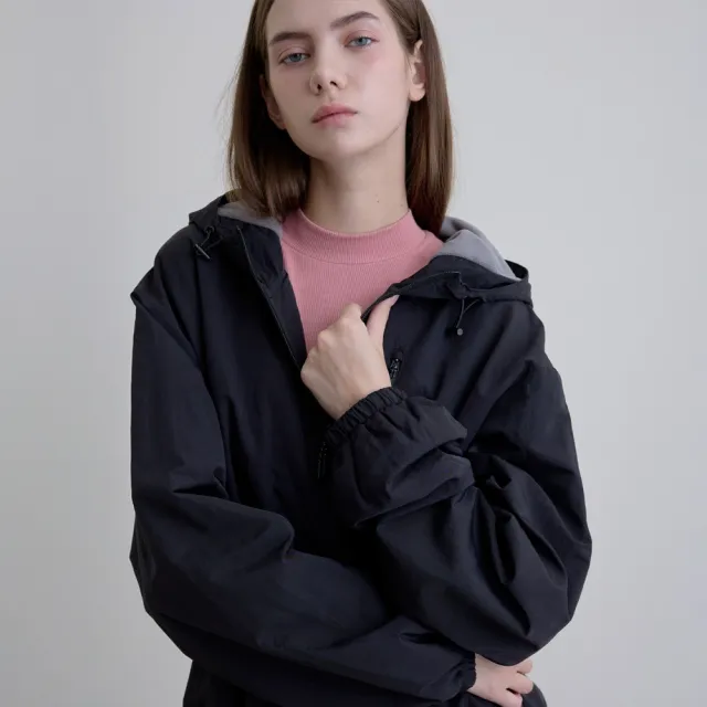 【GIORDANO 佐丹奴】男女裝防潑水刷毛連帽外套(80 黑色)