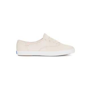 【Keds】CHAMPION 全新升級輕奢柔軟皮革休閒小白鞋 淺粉(9234W112223)