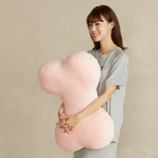 【Yvonne Collection】網路限定 素面大骨頭抱枕-珊瑚粉