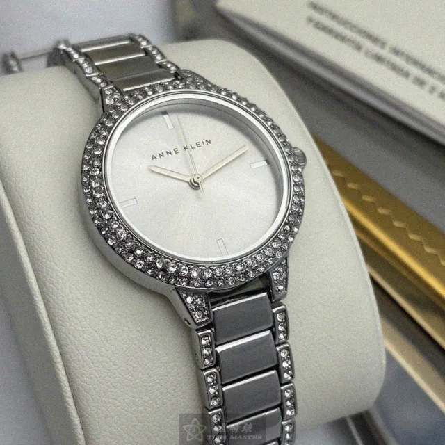 【ANNE KLEIN】雙11ANNE KLEIN安妮克萊恩女錶型號AN00563(銀色錶面銀錶殼銀色精鋼錶帶款)