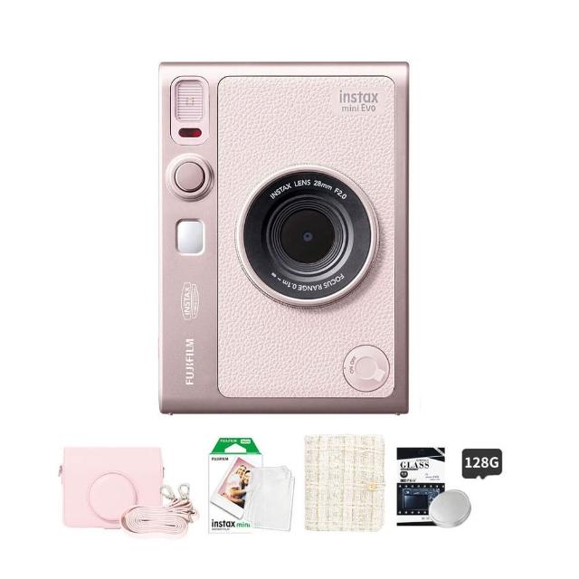 【FUJIFILM 富士】Instax Mini EVO 混合式數位拍立得相機 原廠公司貨(專用皮套100張底片相冊..豪華組)