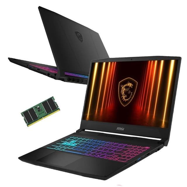 升級32G★【MSI 微星】15.6吋i9-14900HX RTX5060電競筆電(Katana 15 HX/16G/1T SSD/W11/B14WFK-427TW)