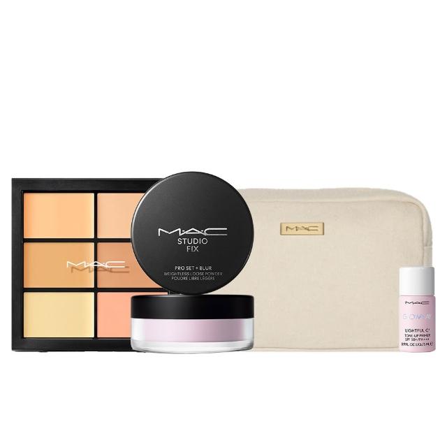 【M.A.C】王牌遮瑕濾鏡定妝組(超持妝輕透濾鏡蜜粉+超持妝六色遮瑕盤6g)