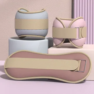 【灰熊厲害】1KG二入組 莫蘭迪健身負重沙袋 負重沙包(綁手綁腿沙袋 運動沙包 復健沙包)