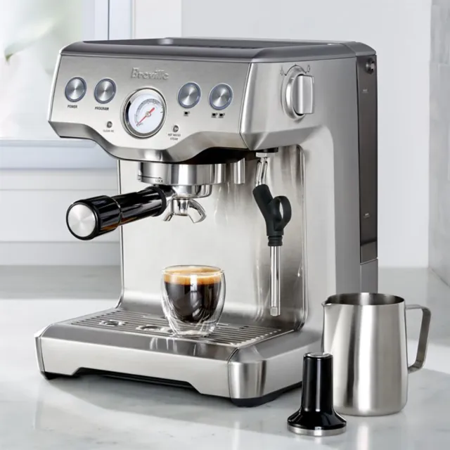 【Breville】BES840XL the Infuser™ 半自動義式咖啡機（金屬銀）(總代理公司貨)