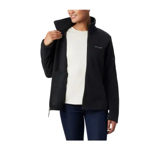 【Columbia 哥倫比亞】女款-刷毛外套-Fast Trek™-黑色(UER60810BK/JF)