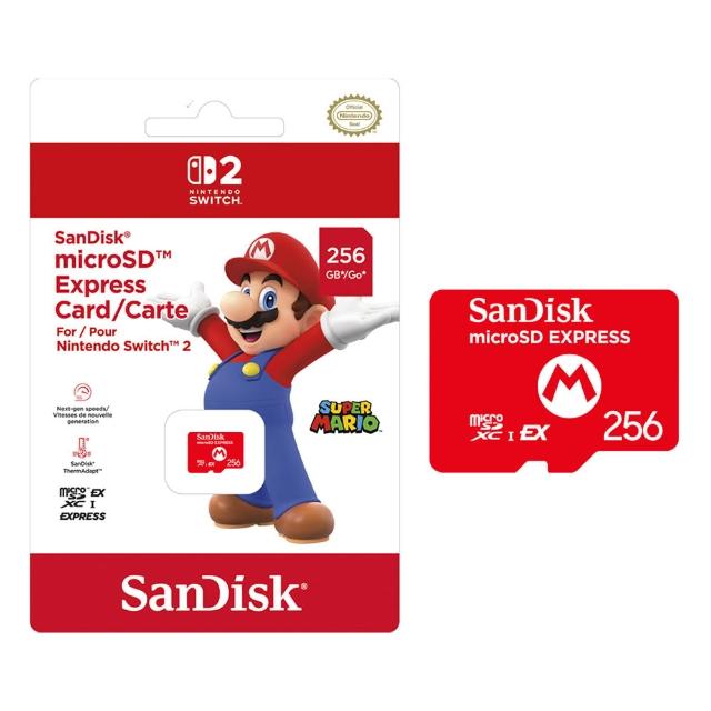 【SanDisk 晟碟】NS2 Switch 2特規記憶卡 microSD Express 256G(台灣公司貨)