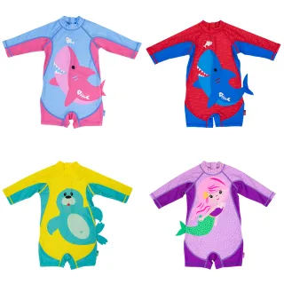 【Zoocchini】夏日玩水 兒童連身泳裝/泳衣 親子良品(美人魚/海豹/鯊魚蘇菲/鯊魚寶寶)