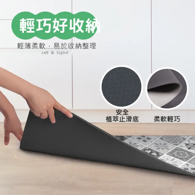 【怪獸居家生活】rubber anne 軟珪廚房吸水地墊 花璽系列 120x50cm(吸水地墊/廚房地墊/珪藻土地墊)